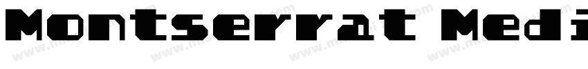 Montserrat MediumTrueType字体转换